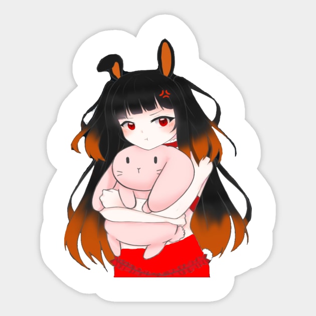 young rabbit Sticker by Store Linux8888